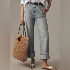 Anthropologie Pilcro cuffed Lonnie high rise size 28 p or 6